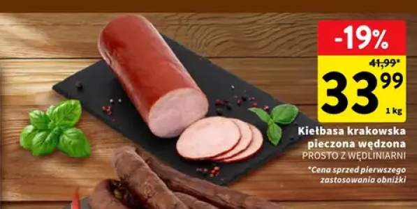 Kiełbasa krakowska pieczona wędzona Prosto z Wędliniarni