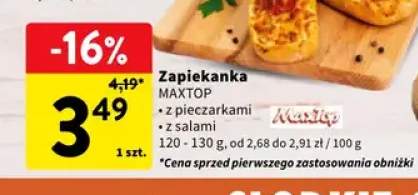 Zapiekanka z salami Maxtop +1 wariant
