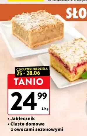 Ciasto domowe z owocami sezonowymi +1 wariant