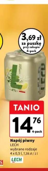 Napój piwny Lech Free 4-pak 500 ml