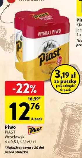 Piwo Piast Wrocławski 4-pak