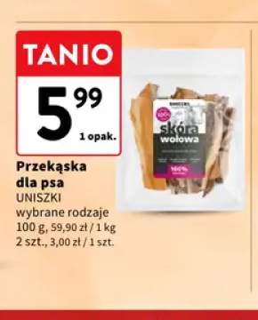 Przekąska dla psa Uniszki skóra wołowa