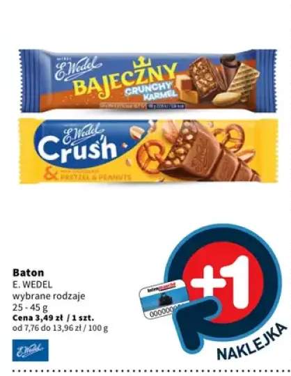 Baton E.Wedel Bajeczny Crunchy Karmel +1 wariant