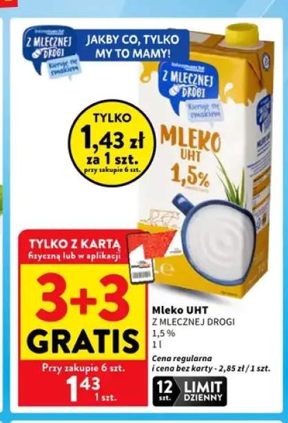 Mleko UHT Z Mlecznej Drogi 1,5%
