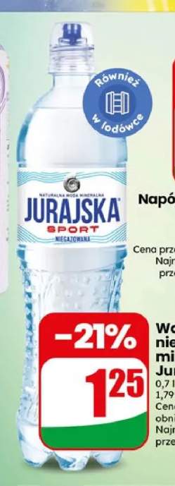 Woda niegazowana mineralna Jurajska Sport