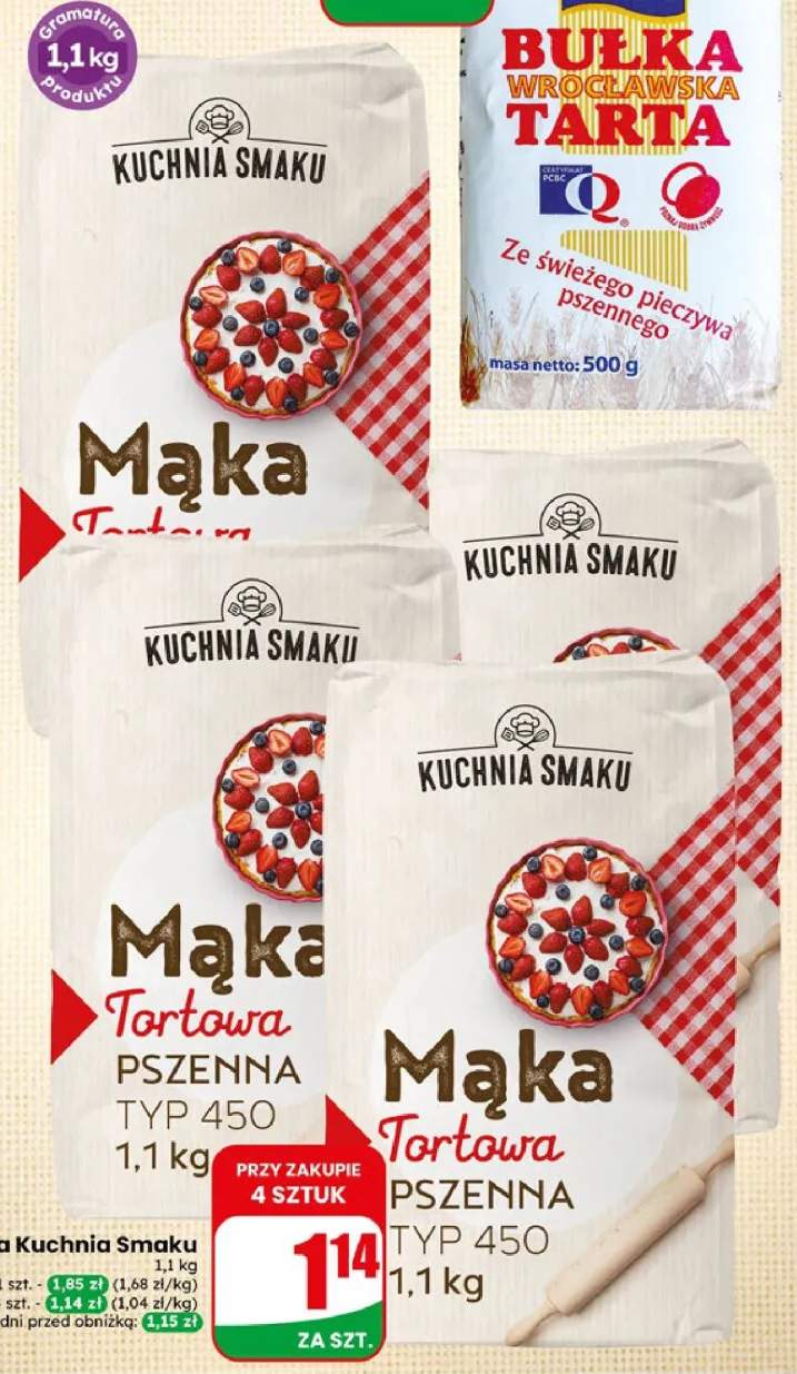 Mąka tortowa Kuchnia Smaku pszenna typ 450