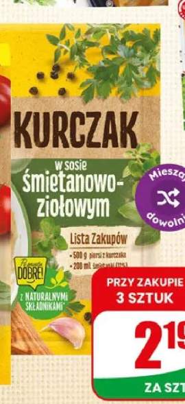 Pomysł na... Winiary Kurczak w sosie śmietanowo-ziołowym