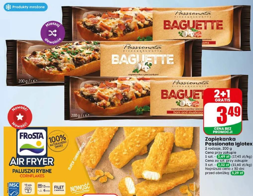 Zapiekanka z szynką i pieczarkami Passionata Iglotex +1 wariant