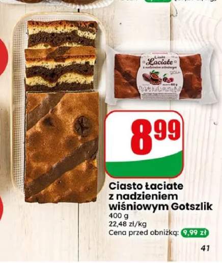 Ciasto Łaciate z nadzieniem wiśniowym Gotszlik