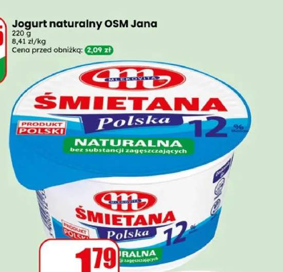 Śmietana 12% Polska Mlekovita