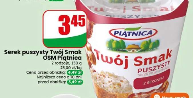 Serek puszysty Twój Smak Piątnica z bekonem