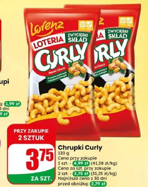 Chrupki orzechowe Curly Lorenz