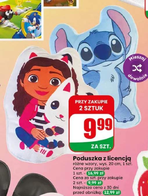 Poduszka z licencją Stitch +1 wariant