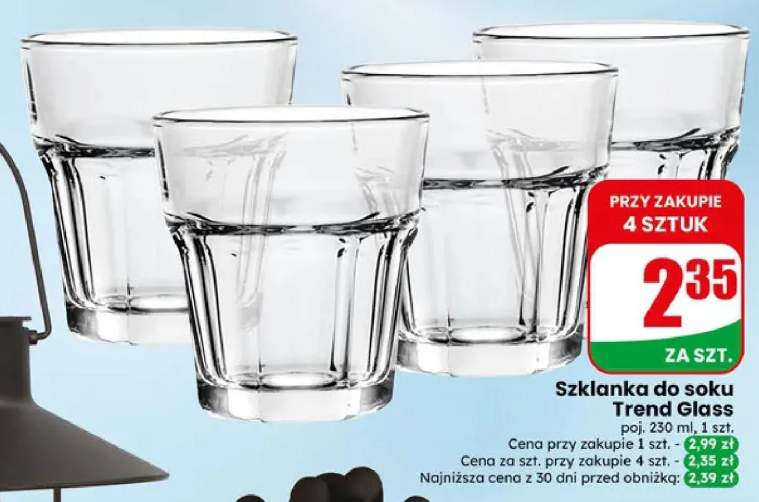 Szklanka do soku Trend Glass 230 ml