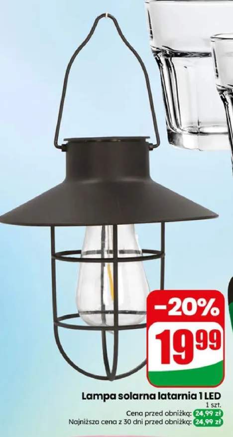 Lampa solarna latarnia 1 LED