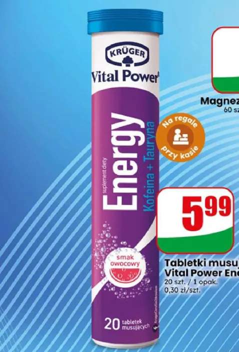 Tabletki musujące Krüger Vital Power Energy