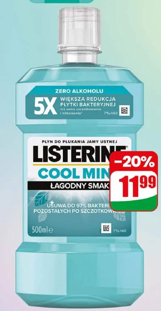 Płyn do płukania jamy ustnej Listerine Cool Mint