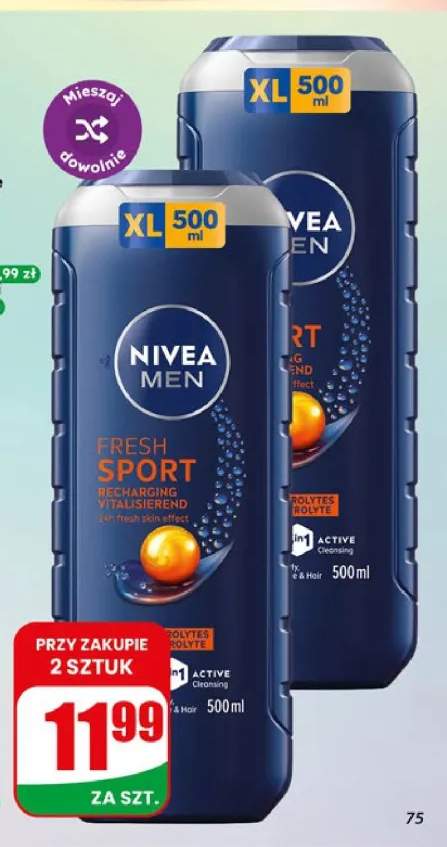 Żel pod prysznic Nivea Men Fresh Sport +1 wariant