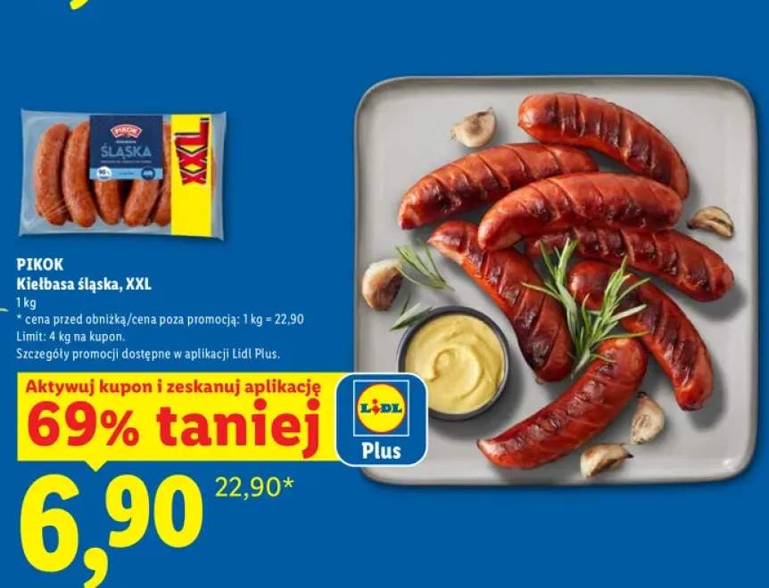 Kiełbasa śląska Pikok XXL