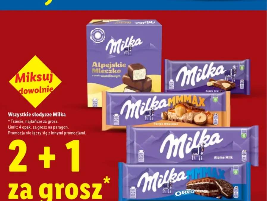 Słodycze Milka +5 wariantów