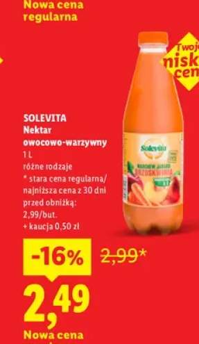 Nektar owocowo-warzywny Solevita