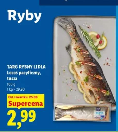 Łosoś pacyficzny tusza Targ Rybny Lidla