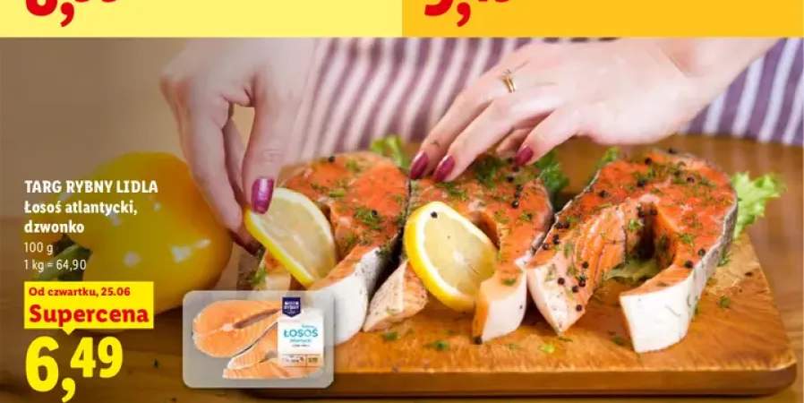 Łosoś atlantycki dzwonko Targ Rybny Lidla