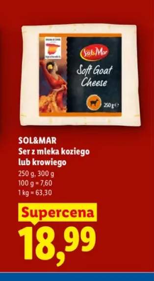 Ser z mleka koziego Sol & Mar +1 wariant