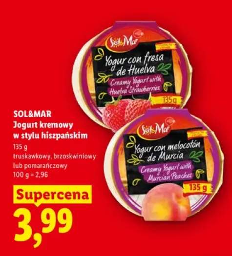 Jogurt kremowy w stylu hiszpańskim truskawkowy Sol&Mar +2 warianty
