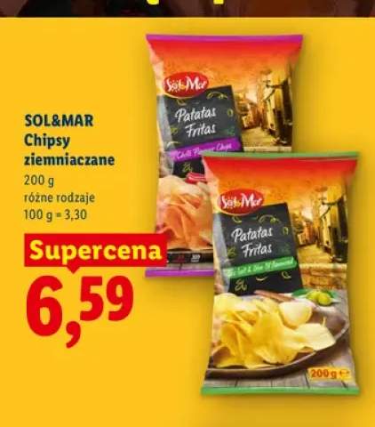 Chipsy ziemniaczane Sol&Mar o smaku chilli +1 wariant