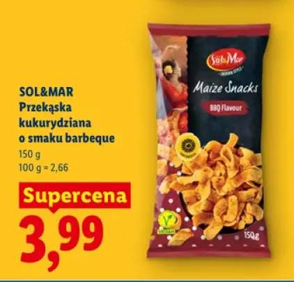 Przekąska kukurydziana o smaku barbeque Sol&Mar