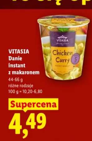 Danie instant z makaronem Vitasia Chicken Curry