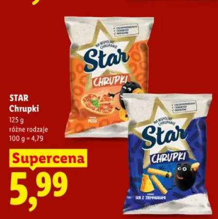 Chrupki Star o smaku pizzy +1 wariant