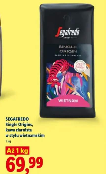 Kawa ziarnista Segafredo Single Origins w stylu wietnamskim