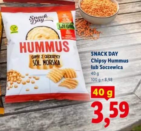 Chipsy Hummus Snack Day +1 wariant