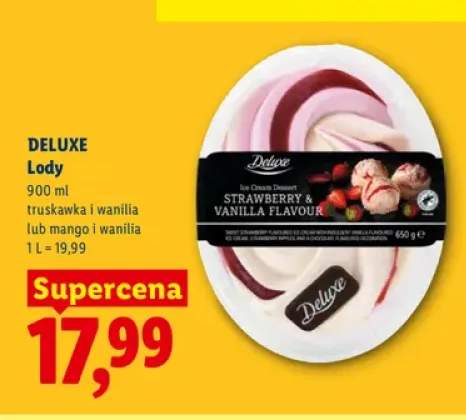 Lody mango i wanilia Deluxe +1 wariant