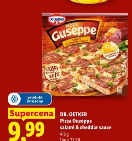 Pizza Guseppe salami & cheddar sauce Dr. Oetker