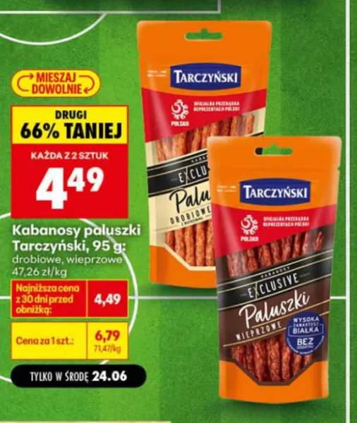 Kabanosy paluszki Tarczyński wieprzowe +1 wariant
