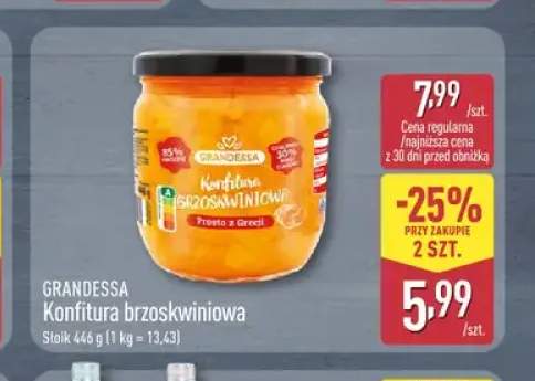 Konfitura brzoskwiniowa Grandessa