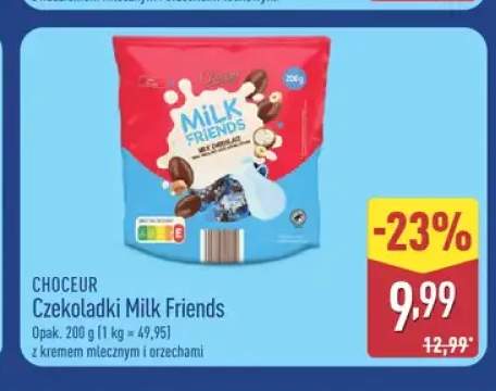 Czekoladki Milk Friends z kremem mlecznym i orzechami Choceur