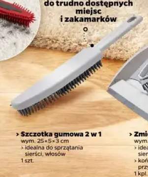Szczotka gumowa 2 w 1