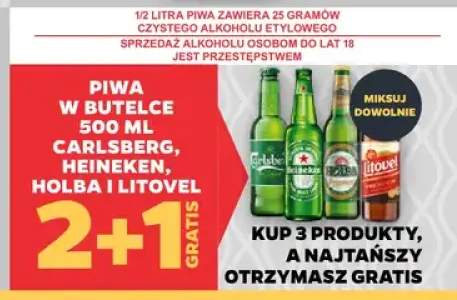 Piwo Carlsberg +3 warianty