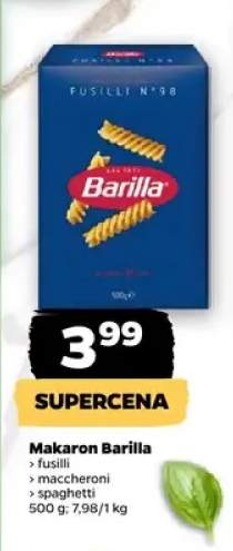 Makaron Barilla fusilli +2 warianty