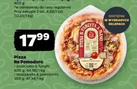 Pizza Re Pomodoro prosciutto & funghi +1 wariant