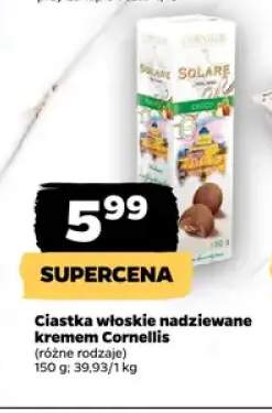Ciastka włoskie nadziewane kremem Cornellis