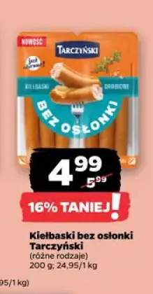 Kiełbaski bez osłonki drobiowe Tarczyński +1 wariant
