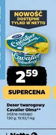 Deser twarogowy Cavalier Olma ananasowy +1 wariant