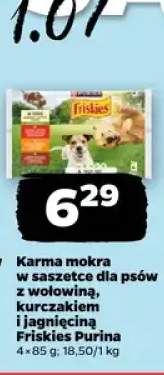 Karma mokra dla psów Purina Friskies 4-pak