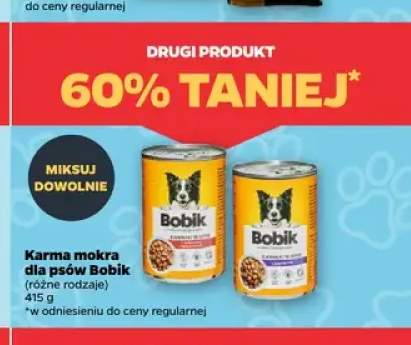 Karma mokra dla psów Bobik z wołowiną +1 wariant