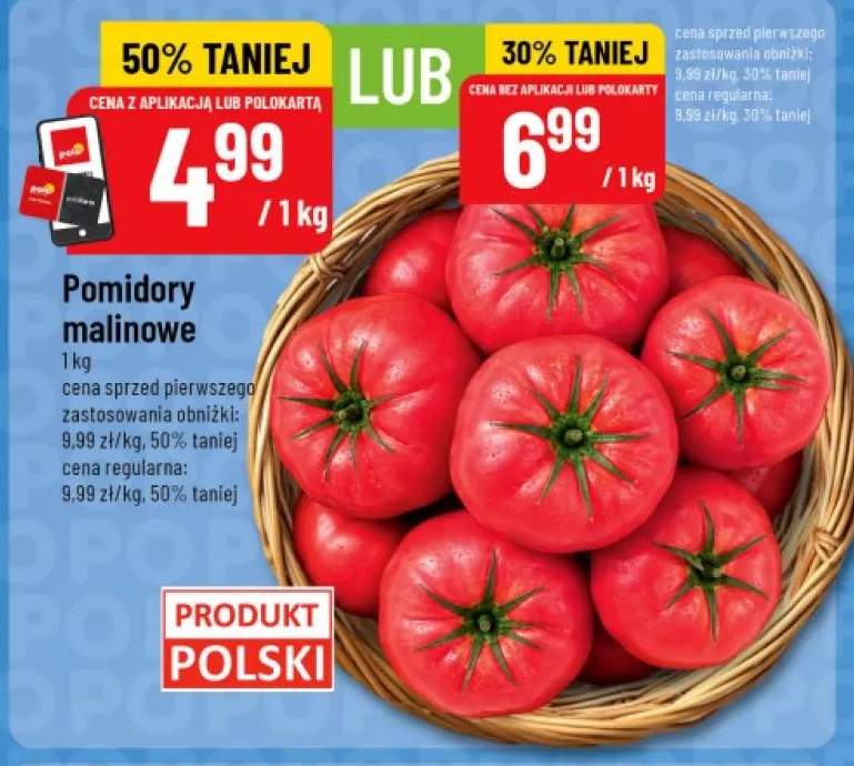 Pomidory malinowe polskie